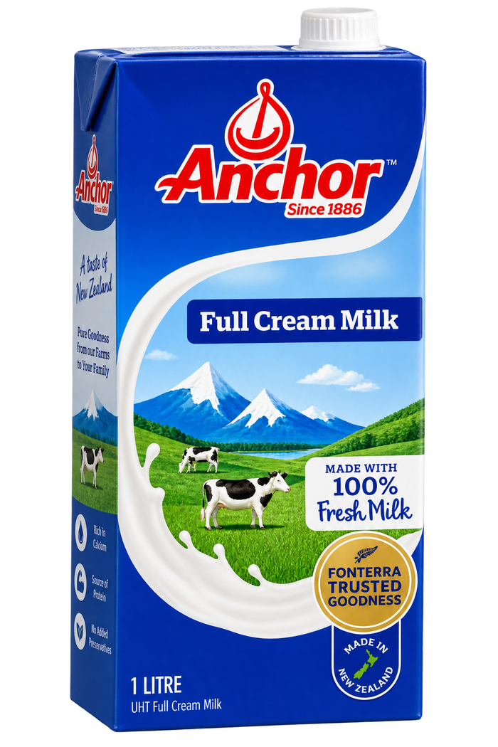 Anchor Full Cream Milk 1L