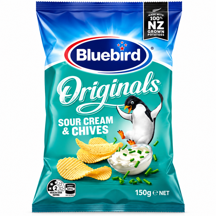 Bluebird Originals SourCream & Chives 150g